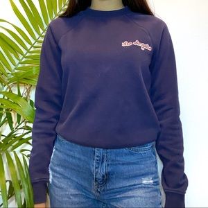 GARAGE Navy Crewneck